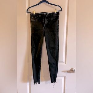 Abercrombie Simone High Rise Skinny Ankle Jeans in Black Size 29